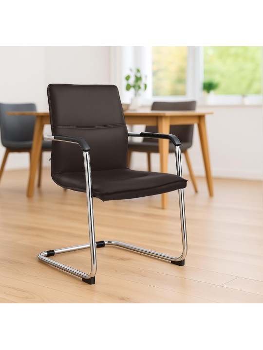 Cadeira para visitantes de Seattle, castanho