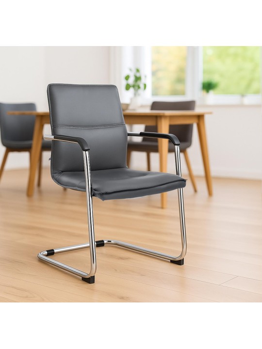 Cadeira para visitantes de Seattle, cinza