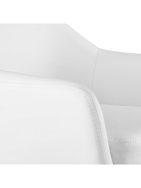 Banqueta alta Grant couro sintético, branco