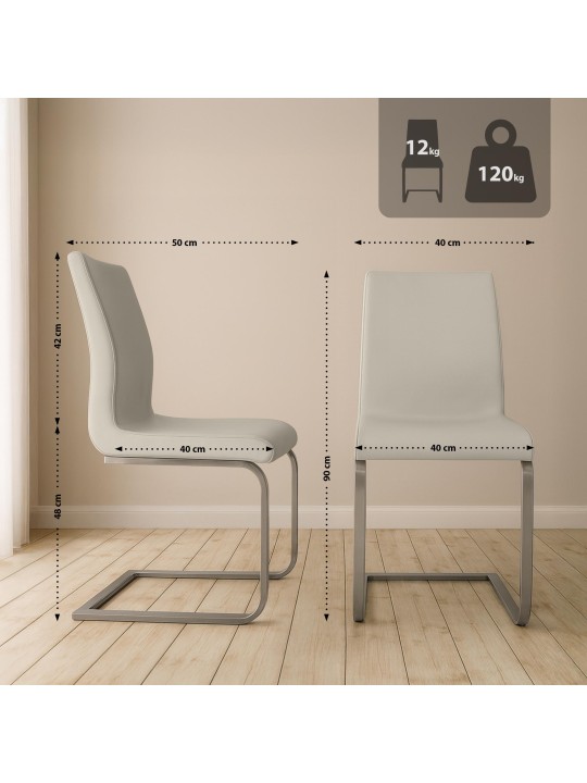 Cadeira de jantar Belfort, creme