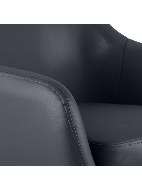 Conjunto de 2 bancos altos em pele sintética Grant, preto Conjunto de 2 bancos altos em pele sintética Grant, preto