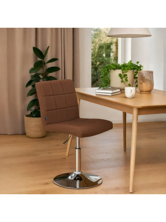 Cadeira Ricky tecido, castanho Cadeira Ricky tecido, castanho