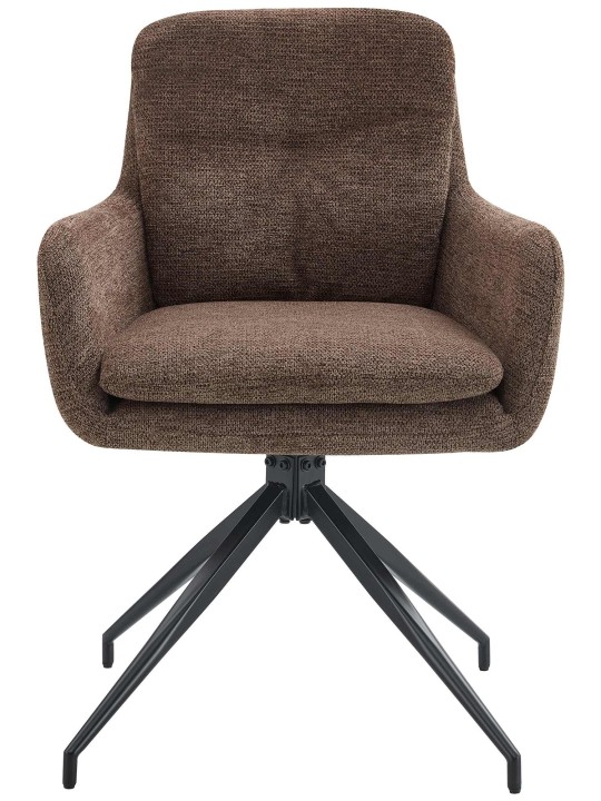 Cadeira de jantar tecido Pickett, castanho Cadeira de jantar tecido Pickett, castanho