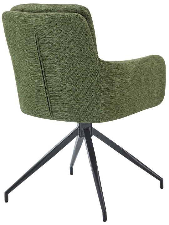 Cadeira de jantar tecido Pickett, verde