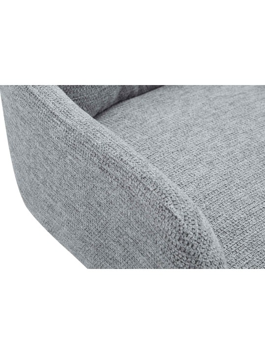 Conjunto de 2 cadeiras de jantar tecido Pickett, cinza