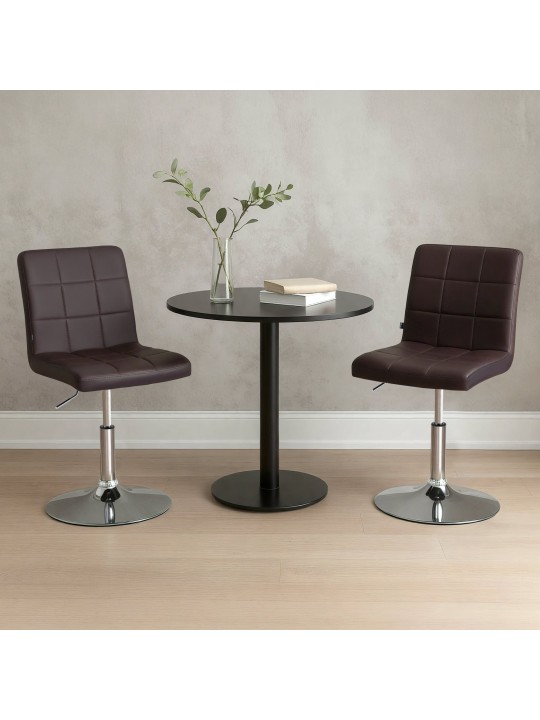 Cadeira Ricky couro sintético, castanho Cadeira Ricky couro sintético, castanho