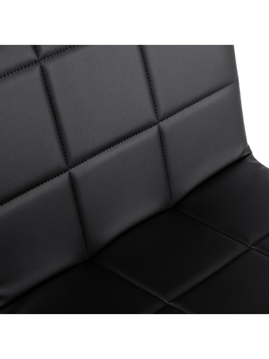 Cadeira Ricky couro sintético, preto