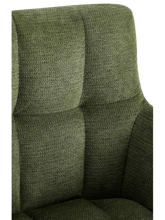 Cadeira da sala de jantar tecido Jonah, verde