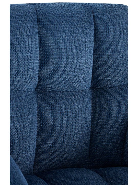 Cadeira da sala de jantar tecido Jonah, azul escuro