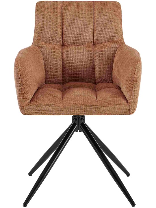 Cadeira da sala de jantar tecido Jonah, laranja