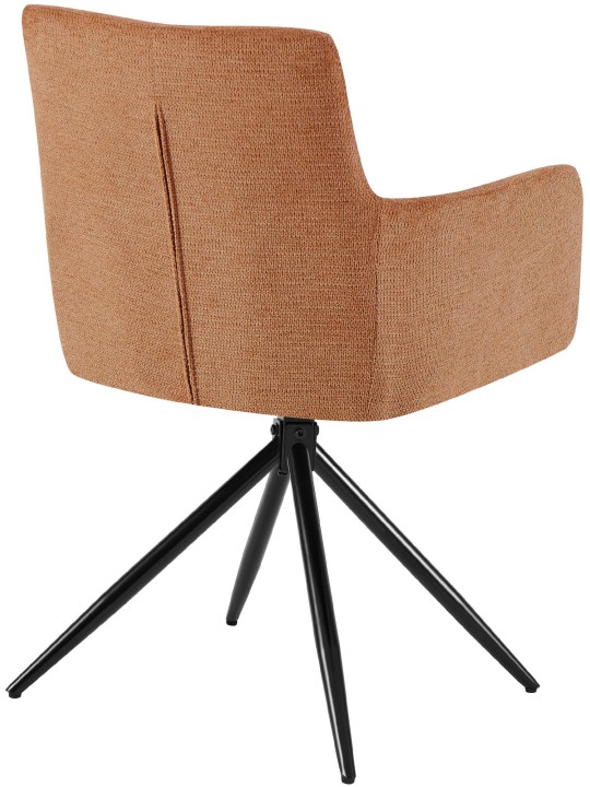 Cadeira da sala de jantar tecido Jonah, laranja