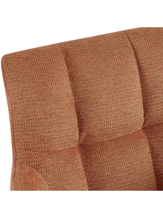 Cadeira da sala de jantar tecido Jonah, laranja