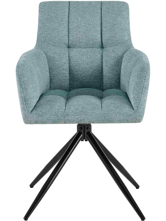 Cadeira da sala de jantar tecido Jonah, turquesa Cadeira da sala de jantar tecido Jonah, turquesa