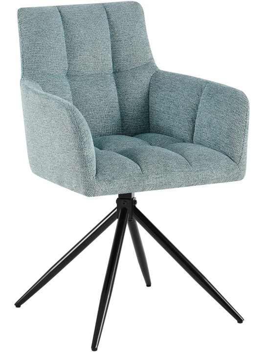Cadeira da sala de jantar tecido Jonah, turquesa Cadeira da sala de jantar tecido Jonah, turquesa