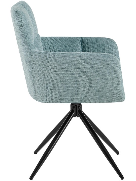 Cadeira da sala de jantar tecido Jonah, turquesa Cadeira da sala de jantar tecido Jonah, turquesa