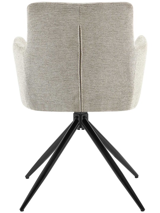 Conjunto de 2 cadeiras de jantar Jonah em tecido, taupe Conjunto de 2 cadeiras de jantar Jonah em tecido, taupe