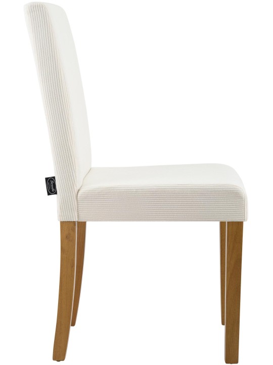 Cadeira da sala de jantar Ina Cord luz antiga, creme