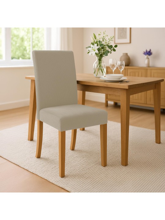 Cadeira da sala de jantar Ina Cord luz antiga, castanho claro