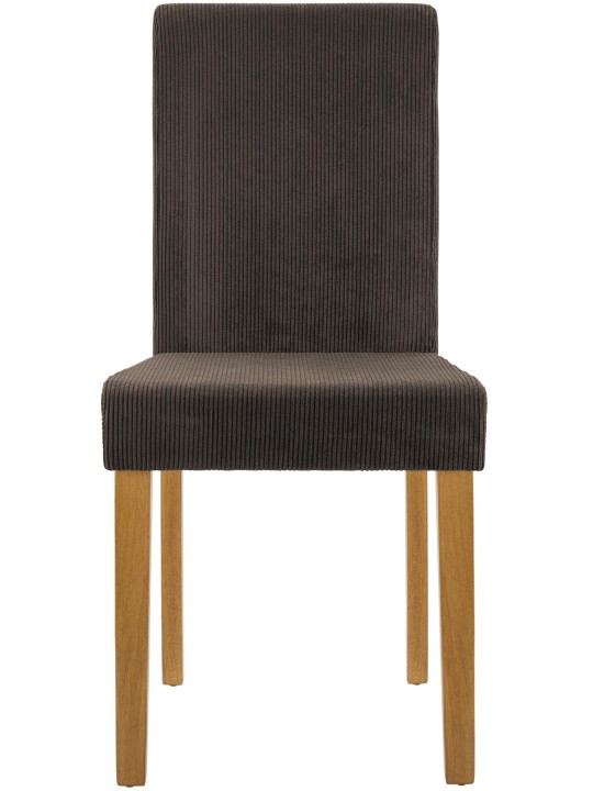 Conjunto de 2 cadeiras para sala de jantar Ina Cord luz antiga, castanho Conjunto de 2 cadeiras para sala de jantar Ina Cord luz antiga, castanho