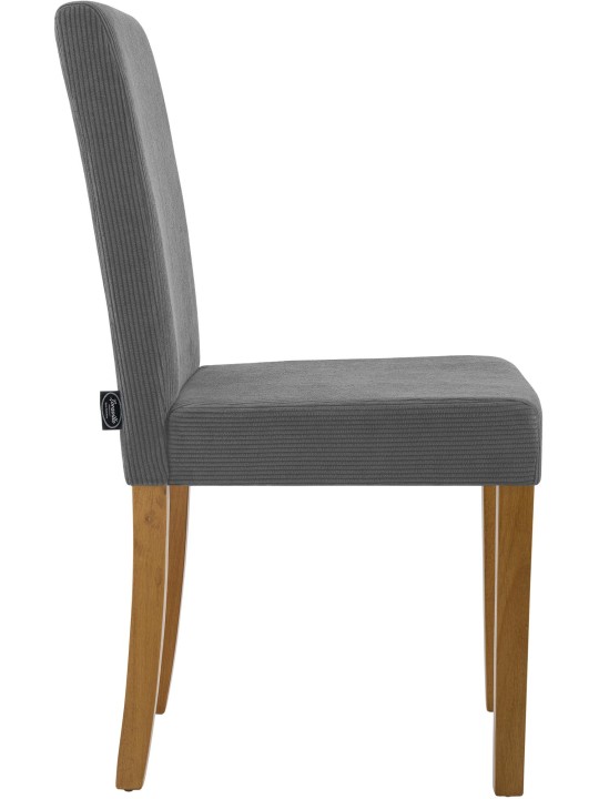 Cadeira da sala de jantar Ina Cord luz antiga, cinza