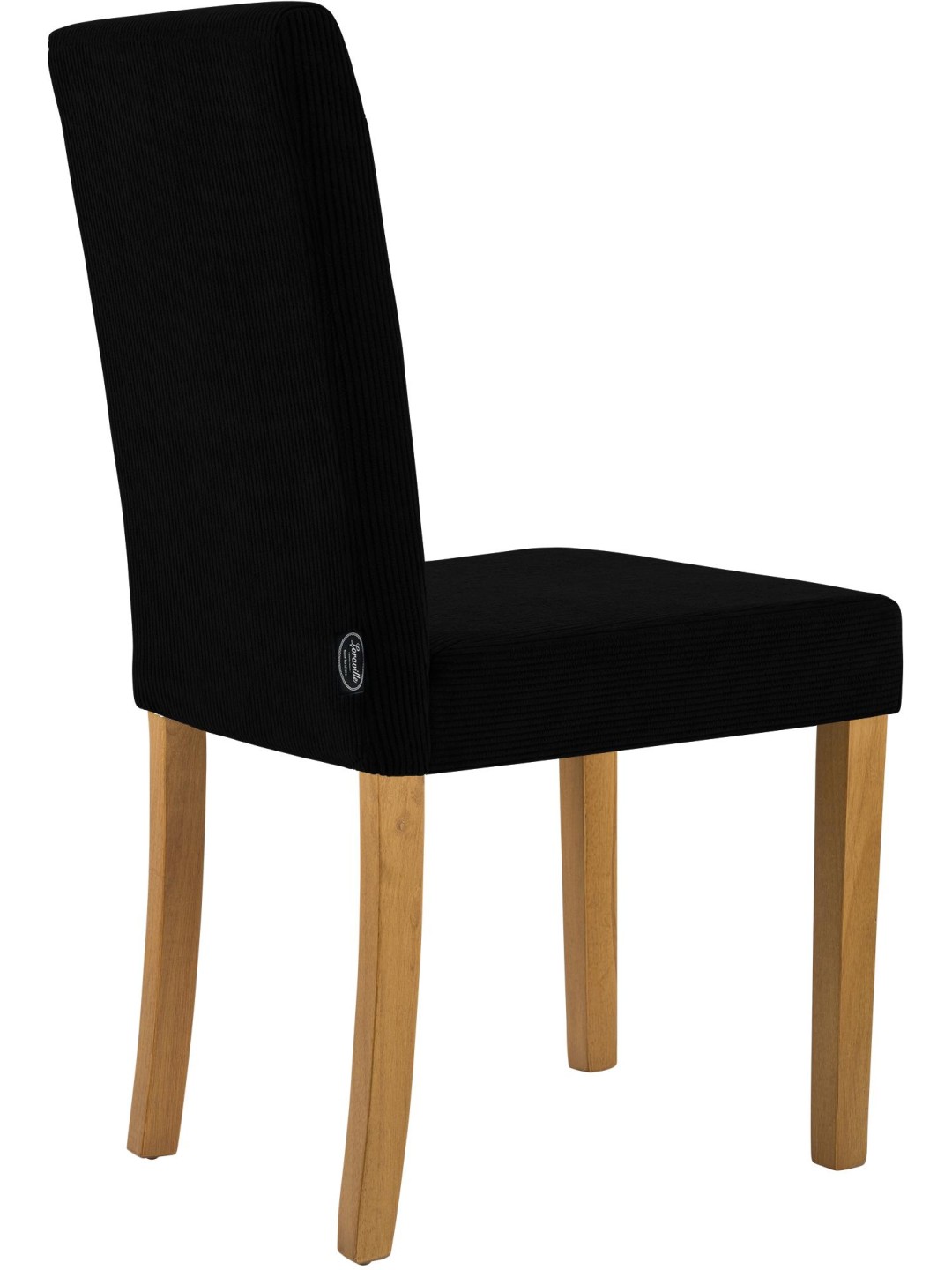 Cadeira da sala de jantar Ina Cord luz antiga, preto