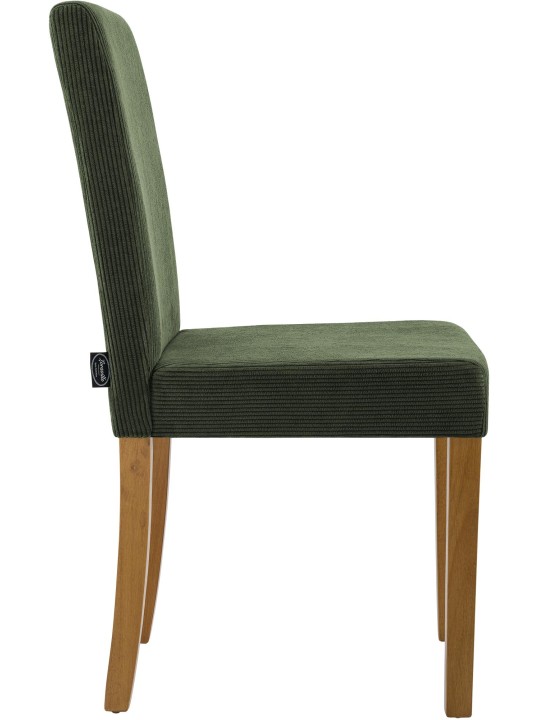 Cadeira da sala de jantar Ina Cord luz antiga, verde