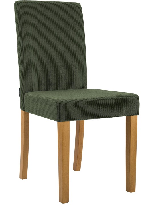 Cadeira da sala de jantar Ina Cord luz antiga, verde