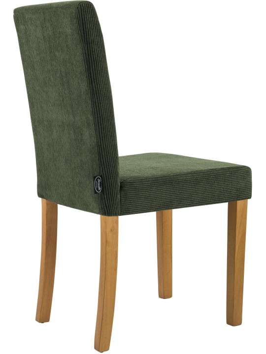 Cadeira da sala de jantar Ina Cord luz antiga, verde