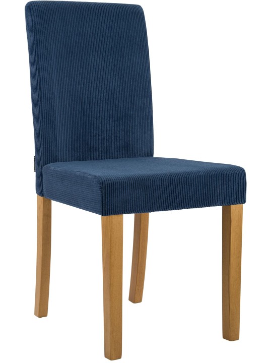 Cadeira da sala de jantar Ina Cord luz antiga, azul