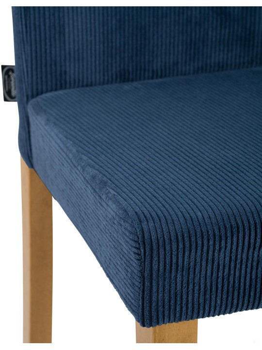 Cadeira da sala de jantar Ina Cord luz antiga, azul