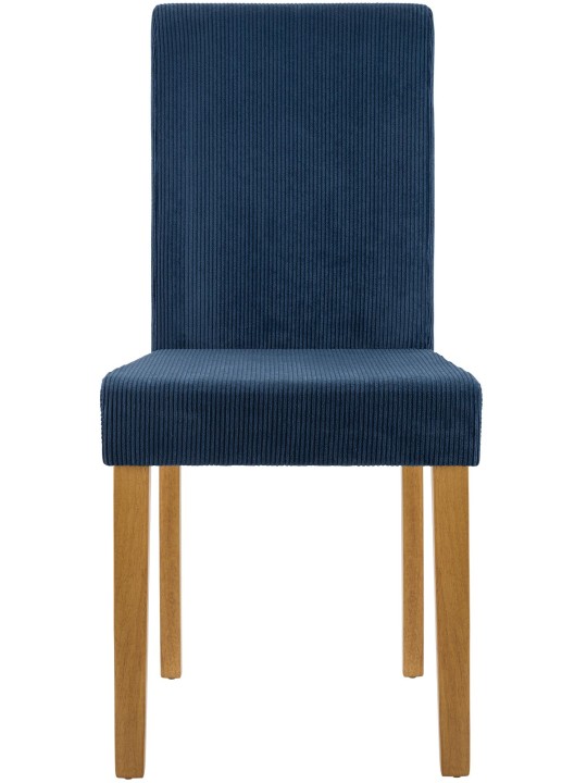 Cadeira da sala de jantar Ina Cord luz antiga, azul