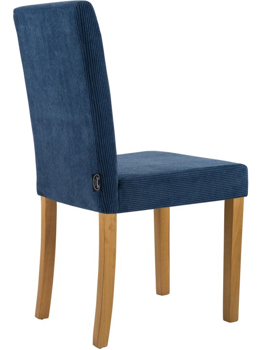 Cadeira da sala de jantar Ina Cord luz antiga, azul