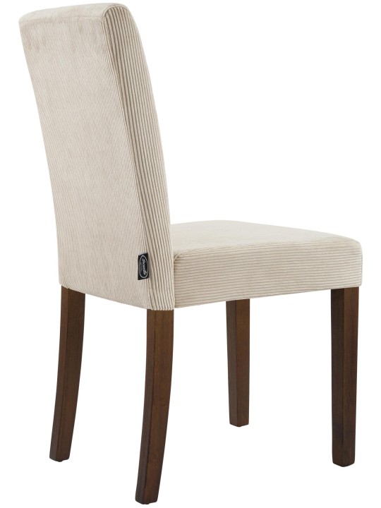 Cadeira da sala de jantar Ina Cord antigo escuro, castanho claro