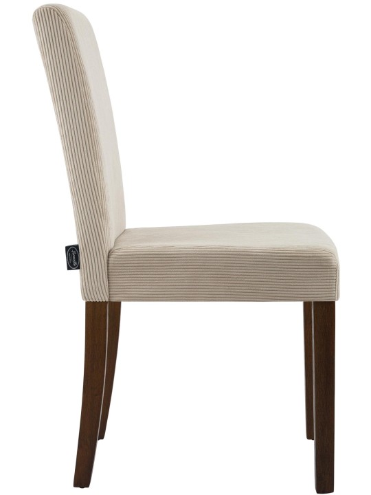 Cadeira da sala de jantar Ina Cord antigo escuro, castanho claro