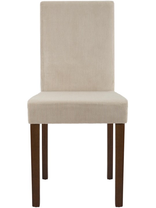 Cadeira da sala de jantar Ina Cord antigo escuro, castanho claro