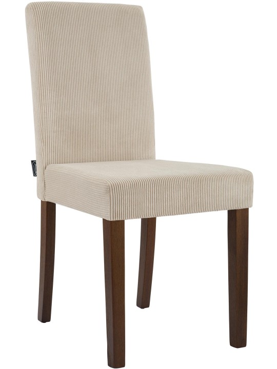 Cadeira da sala de jantar Ina Cord antigo escuro, castanho claro