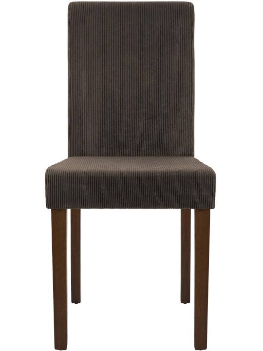 Cadeira da sala de jantar Ina Cord antigo escuro, castanho