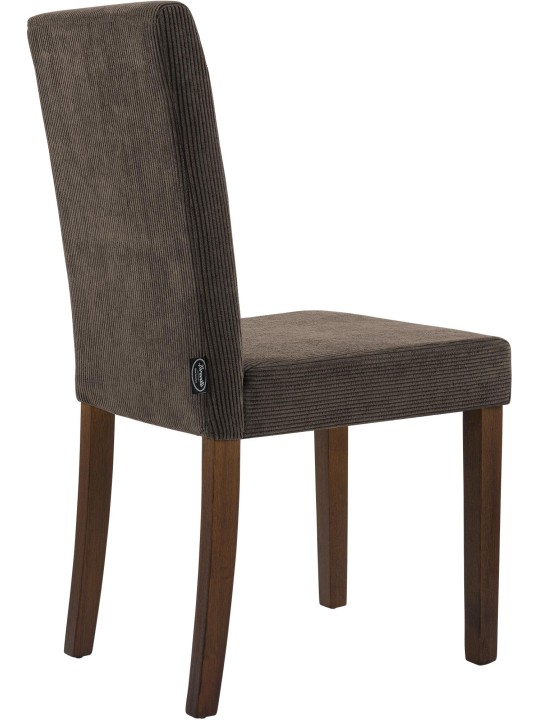 Cadeira da sala de jantar Ina Cord antigo escuro, castanho