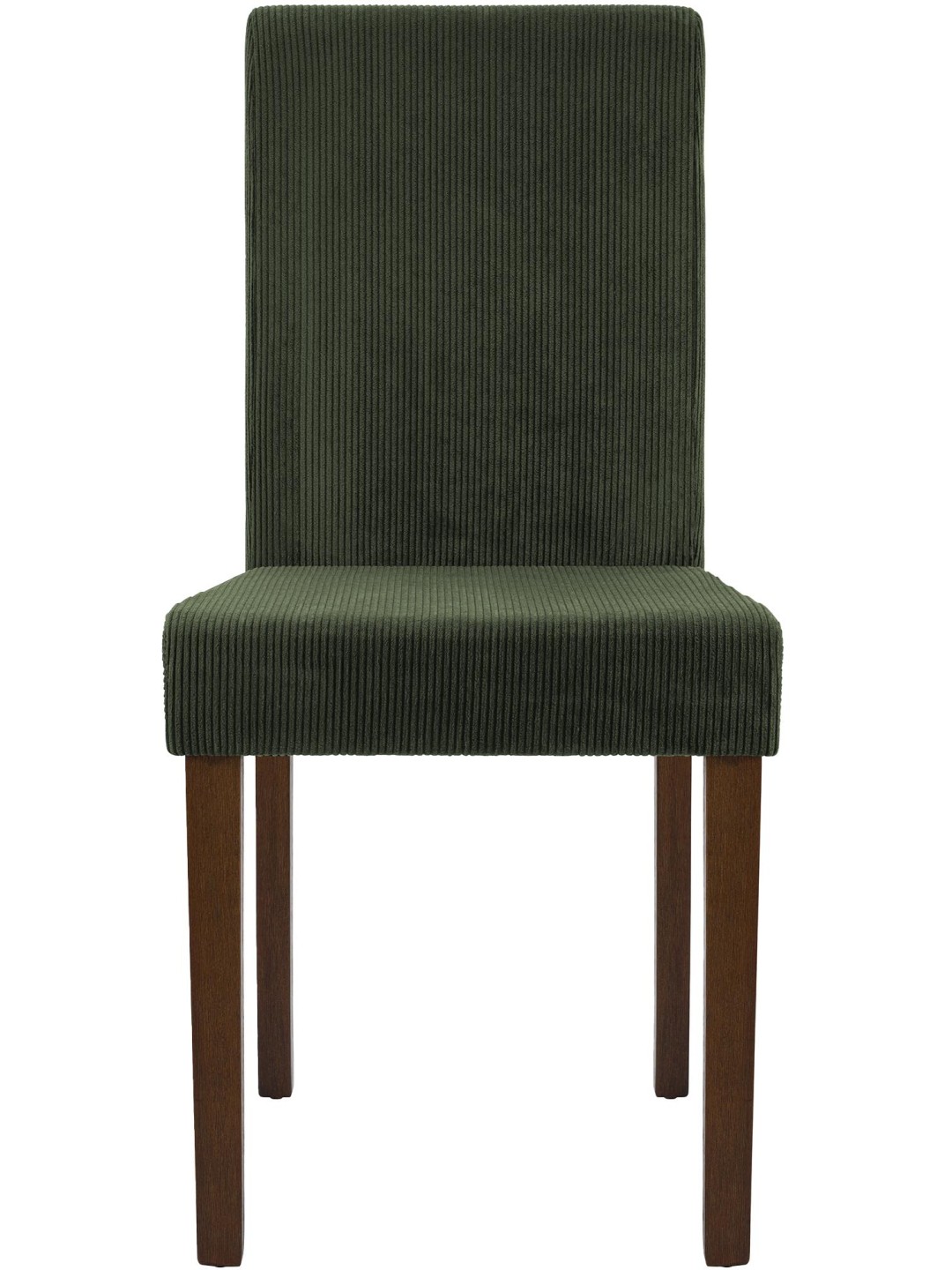 Conjunto de 2 cadeiras para sala de jantar Ina Cord antigo escuro, verde