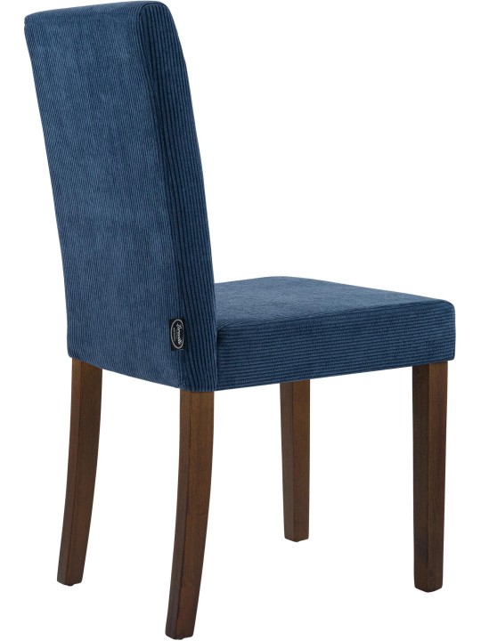 Cadeira da sala de jantar Ina Cord antigo escuro, azul