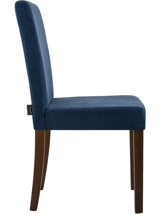 Cadeira da sala de jantar Ina Cord antigo escuro, azul