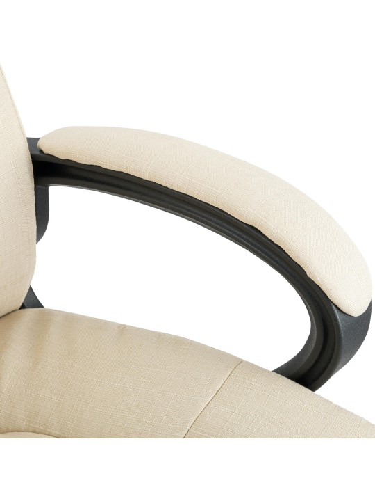 Cadeira de escritório XL tecido Sparta, creme