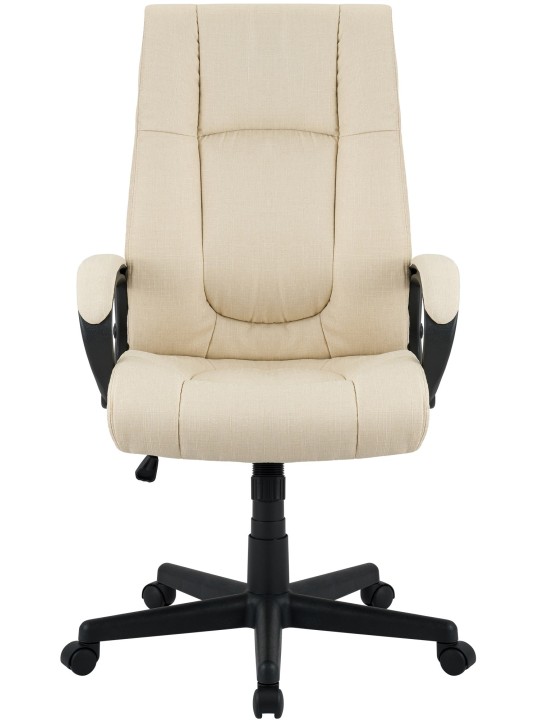 Cadeira de escritório XL tecido Sparta, creme