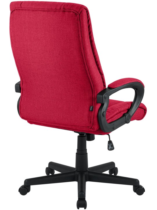 Cadeira de escritório XL tecido Sparta, vermelho