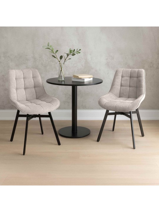 Cadeira Colby tecido, creme