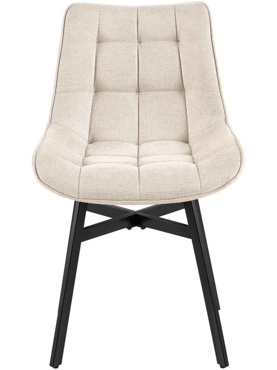 Cadeira Colby tecido, creme