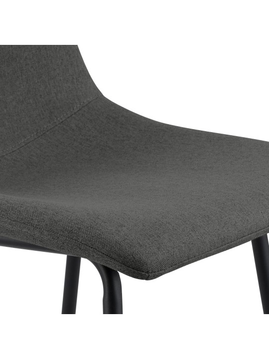 Banqueta alta tecido Altona, cinza escuro