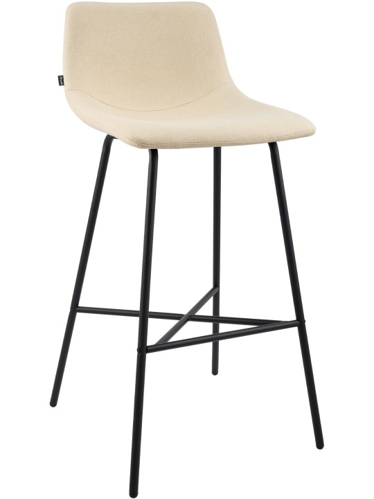 Banqueta alta tecido Altona, creme