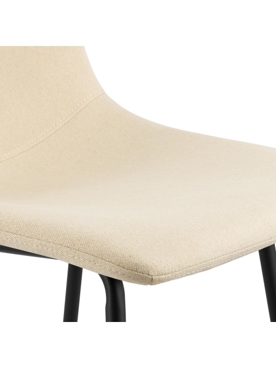 Banqueta alta tecido Altona, creme