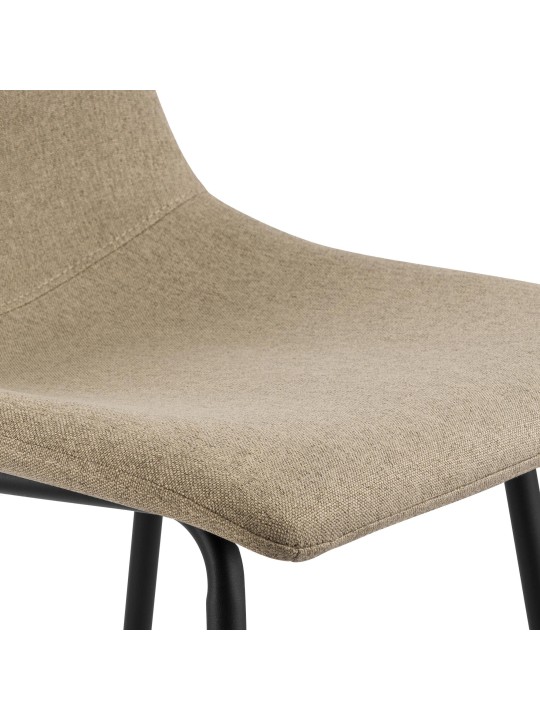 Banqueta alta tecido Altona, taupe